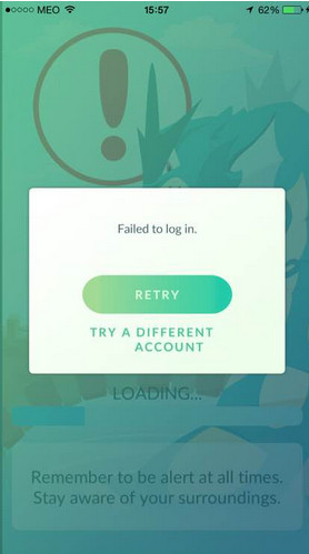 pokemon go��ʾfailed to log in��ô��