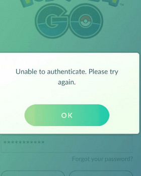 pokemon go��ʾunable to authenticate��ô��